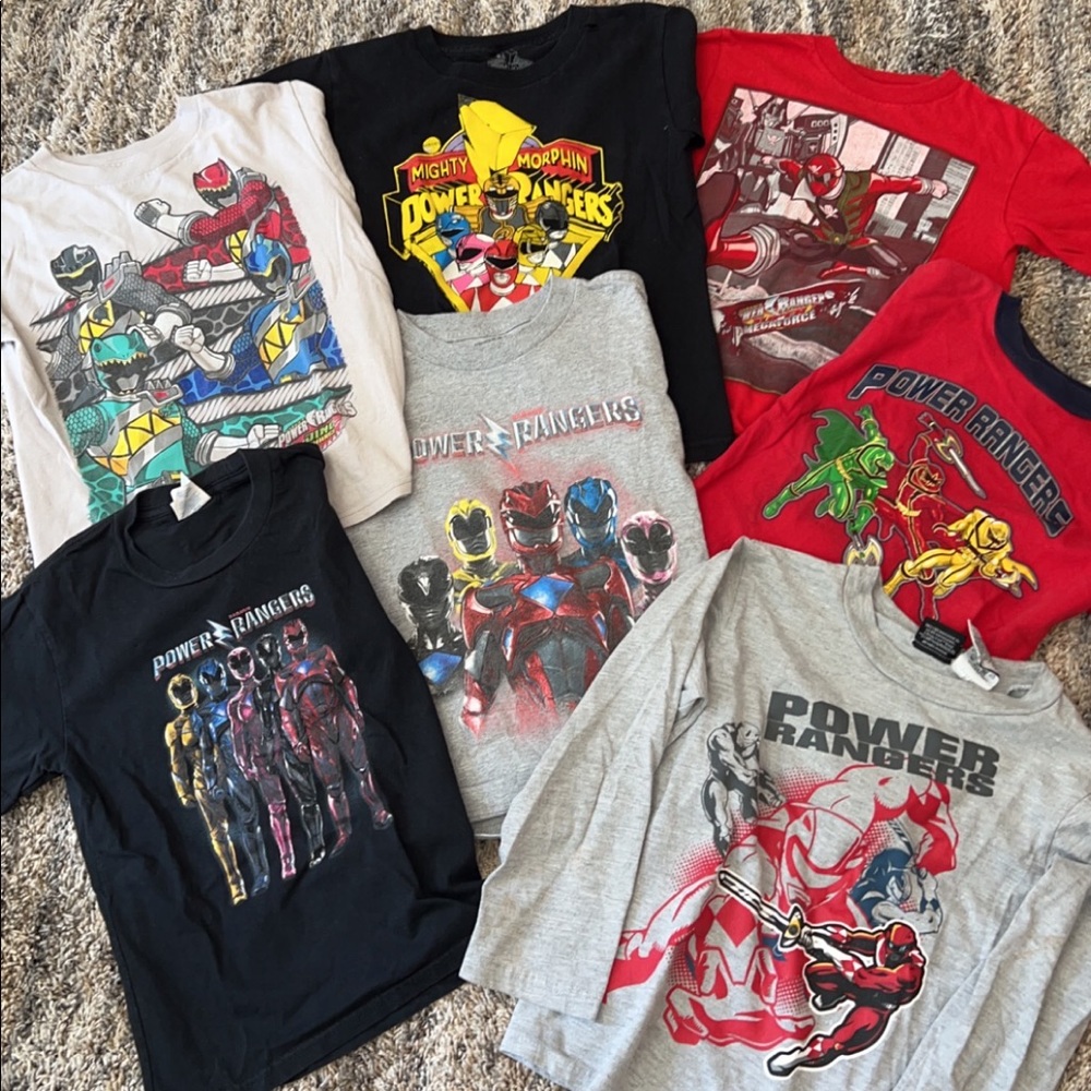 Power ranger shirt lot
